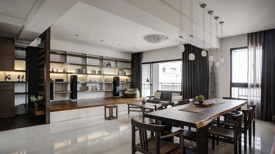 北京裝修案例132方混搭三居