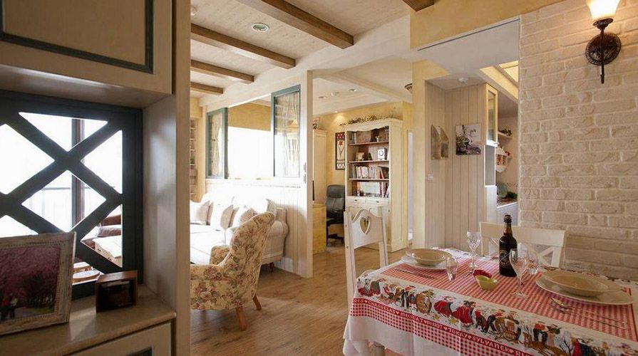 北京裝修案例83方美式鄉村兩居