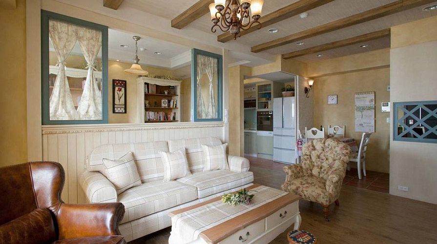 北京裝修案例83方美式鄉村兩居